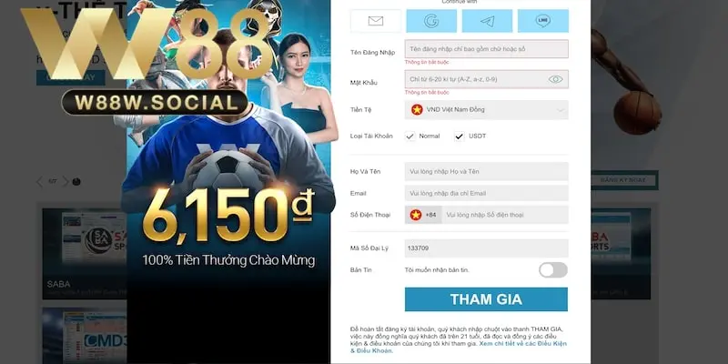 4 bước đăng ký W88 truyền thống