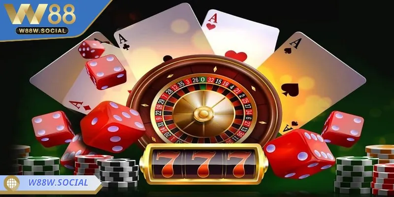 Sảnh casino tại W88 được đầu tư mạnh mẽ mang đến trải nghiệm chân thực