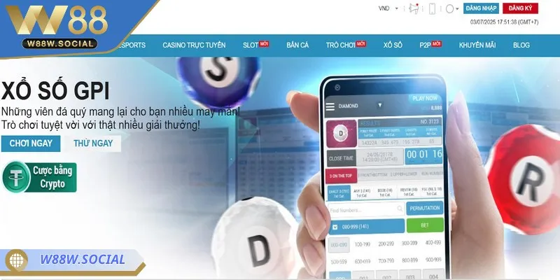 Xổ số W88 được biết đến là một thương hiệu uy tín